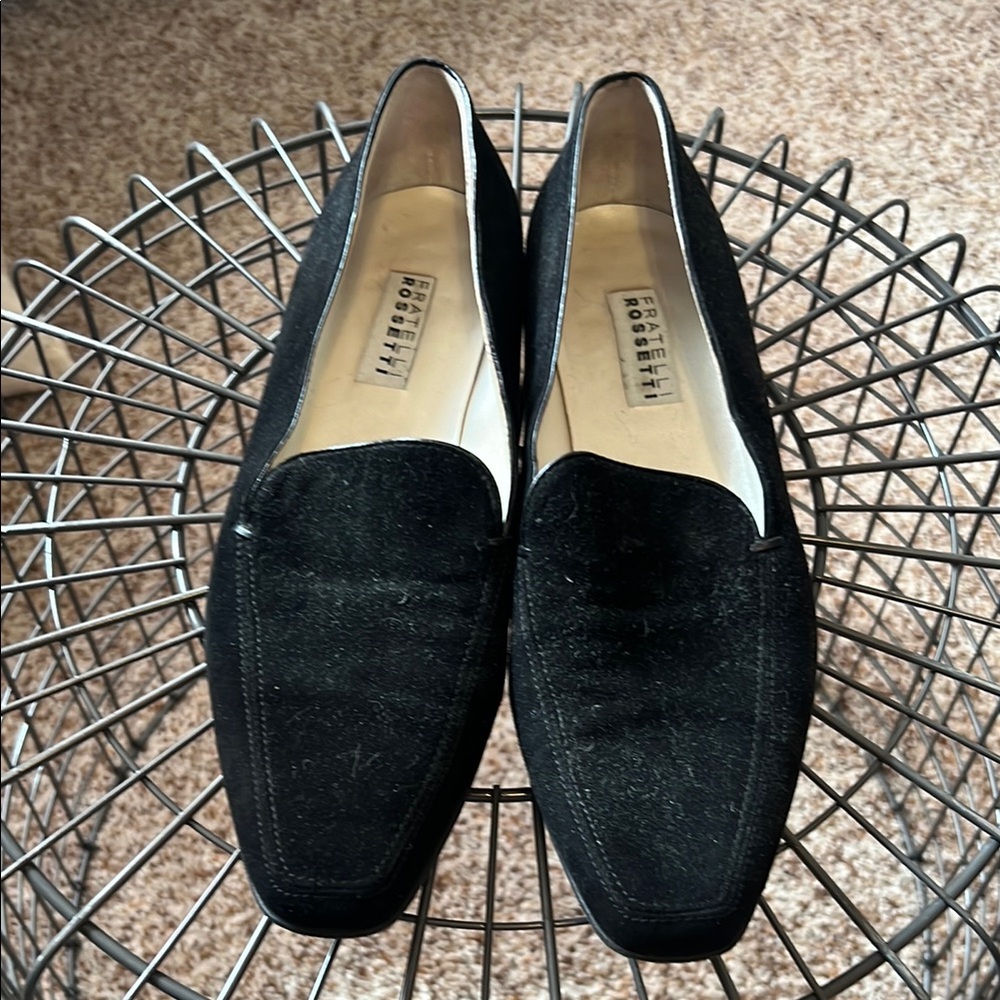 Fratelli Rossetti Black Loafers Slip-On Elegance